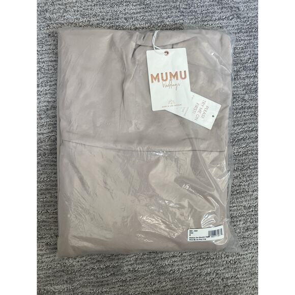 Show Me Your Mumu Shannon One Shoulder Bridesmaid Show Me The Ring Chiffon NWT M - Picture 6 of 7